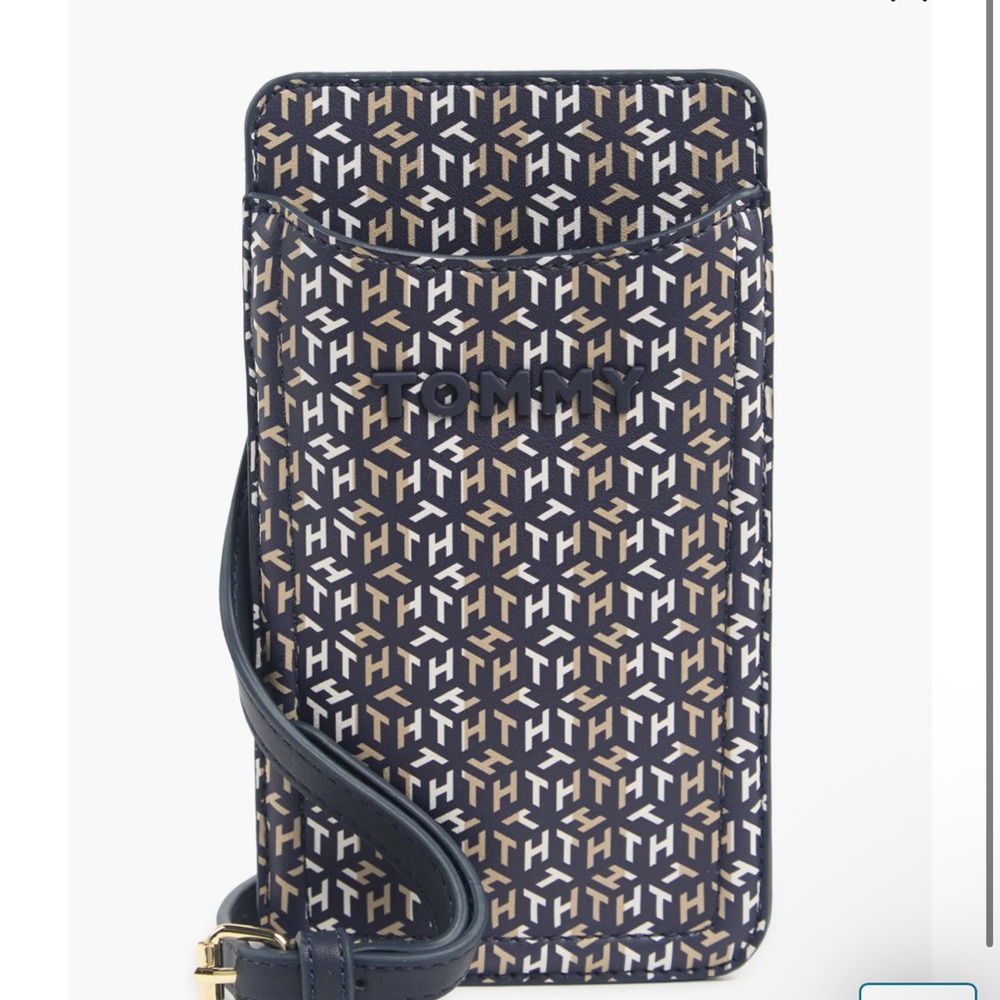 Tommy Hilfiger Elise Faux Leather Phone Crossbody Bag Pouch